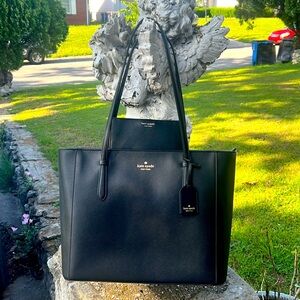 NWT Kate Spade Schuyler Large Black Tote Shoulder Bag & Matching EUC Wallet